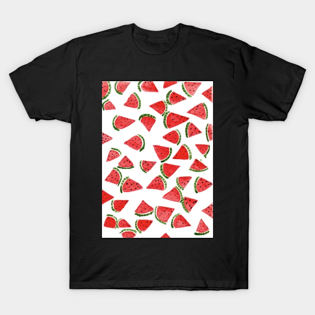 Watercolour watermelon T-Shirt by Colzo Art